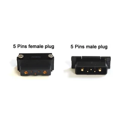 SSE-046 SSE-077 Hailong battery case / box Power discharge connector 5 pins Male plug or Female plug，E-bike Parts power plug