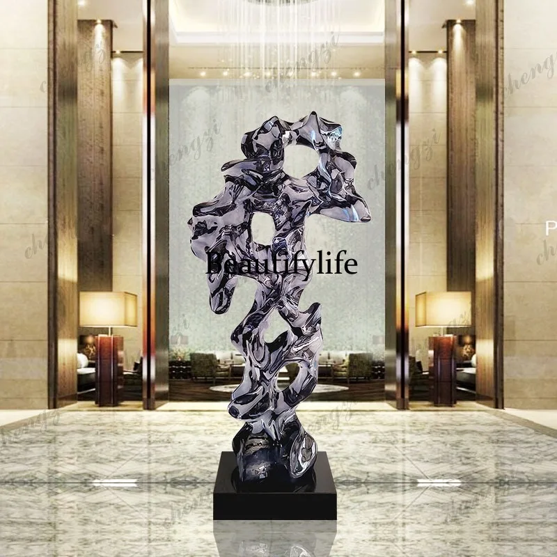 A73 soft decoration sculpture ornament transparent resin entrance sales office large ornament