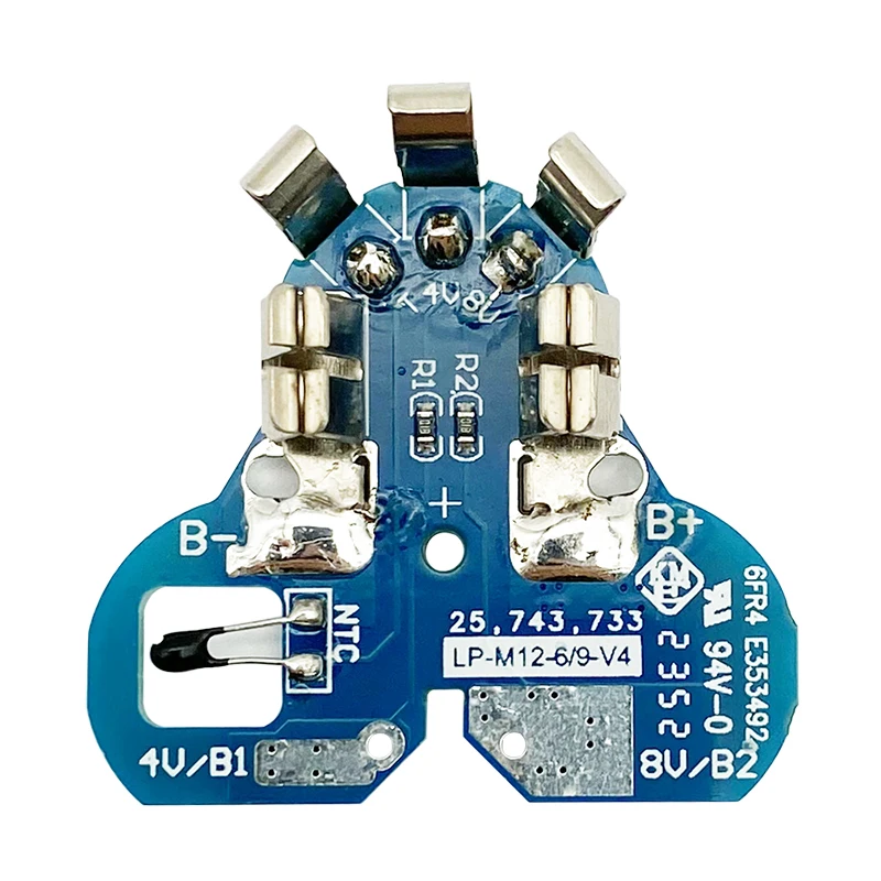 For M12 Li-ion Battery Plastic Case (no battery cell ) PCB Circuit Board For Milwaukee 12V 1.3Ah 1.5Ah 48-11-2411 Li-ion Battery