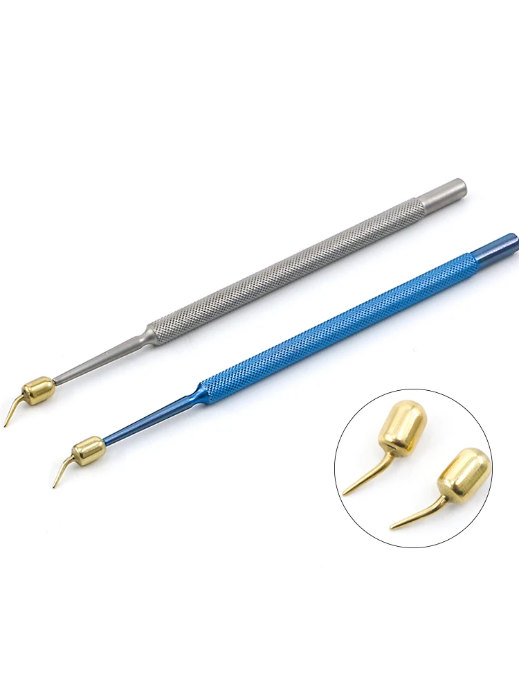 1pcs Cautery Hemostatic Tool Hemostatic Cautery with Titanium Stainless Steel Handle Ophthalmic Instrument