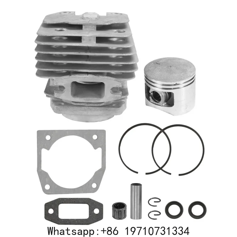 45mm Cylinder & Piston Set Fit 52cc Chainsaw, Replacement Spare Parts for Petrol Engine Tools