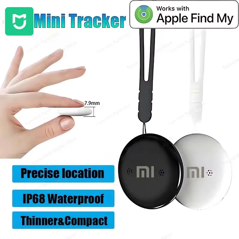 

MIJIA Air Tag Bluetooth GPS трекер работает с Apple Find My Global Position умный трекер для ключей-кошелька с защитой от потери устройства новый