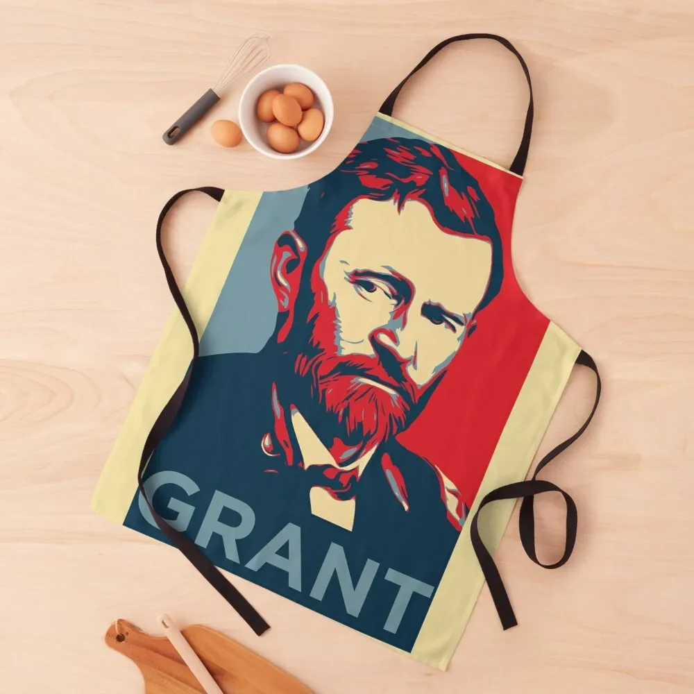 

Ulysses S. Grant Apron Kitchen Supplies painting Apron