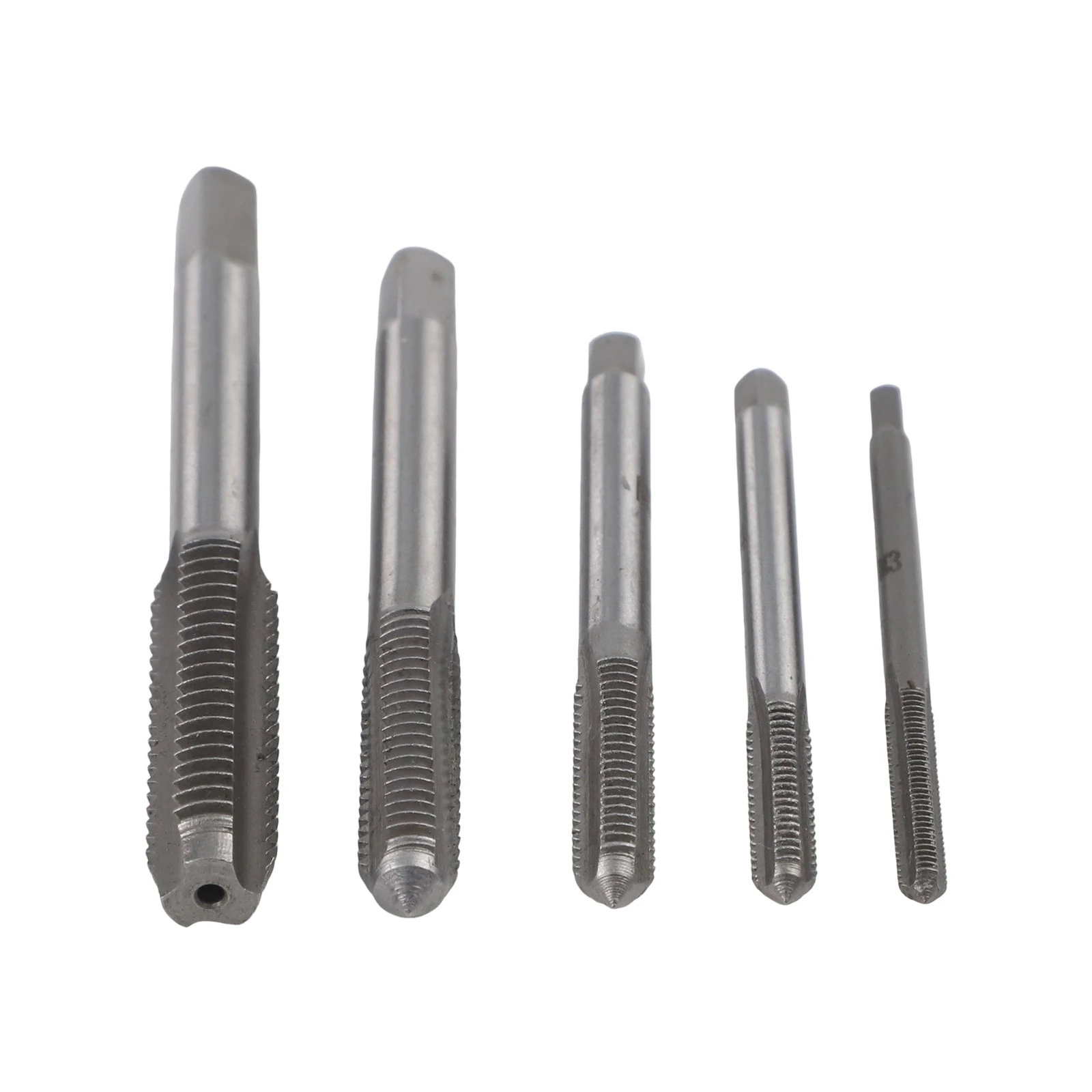 Straight Fluted Metric Thread Tap Drill Bits Set For M3-M8 5Pcs HSS for Thread Cutting in Machinery and Metalworking