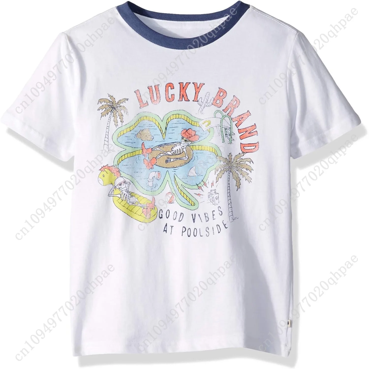Big Legacy T-shirt met korte mouwen en ronde hals voor jongens van Lucky Brand