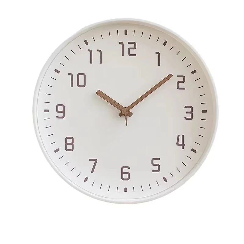 Japanese Style Silent Wall Clock, Simple Noiseless Quartz Clock, Modern Fashion Wall Decor for Living Room Home
