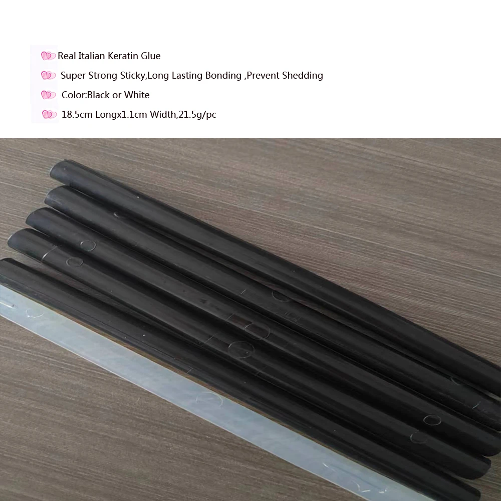 

100% Pure Italian Keratin Stick GlueItalian Glue Sticks Direct Black Hair Fusion Glue Sticks