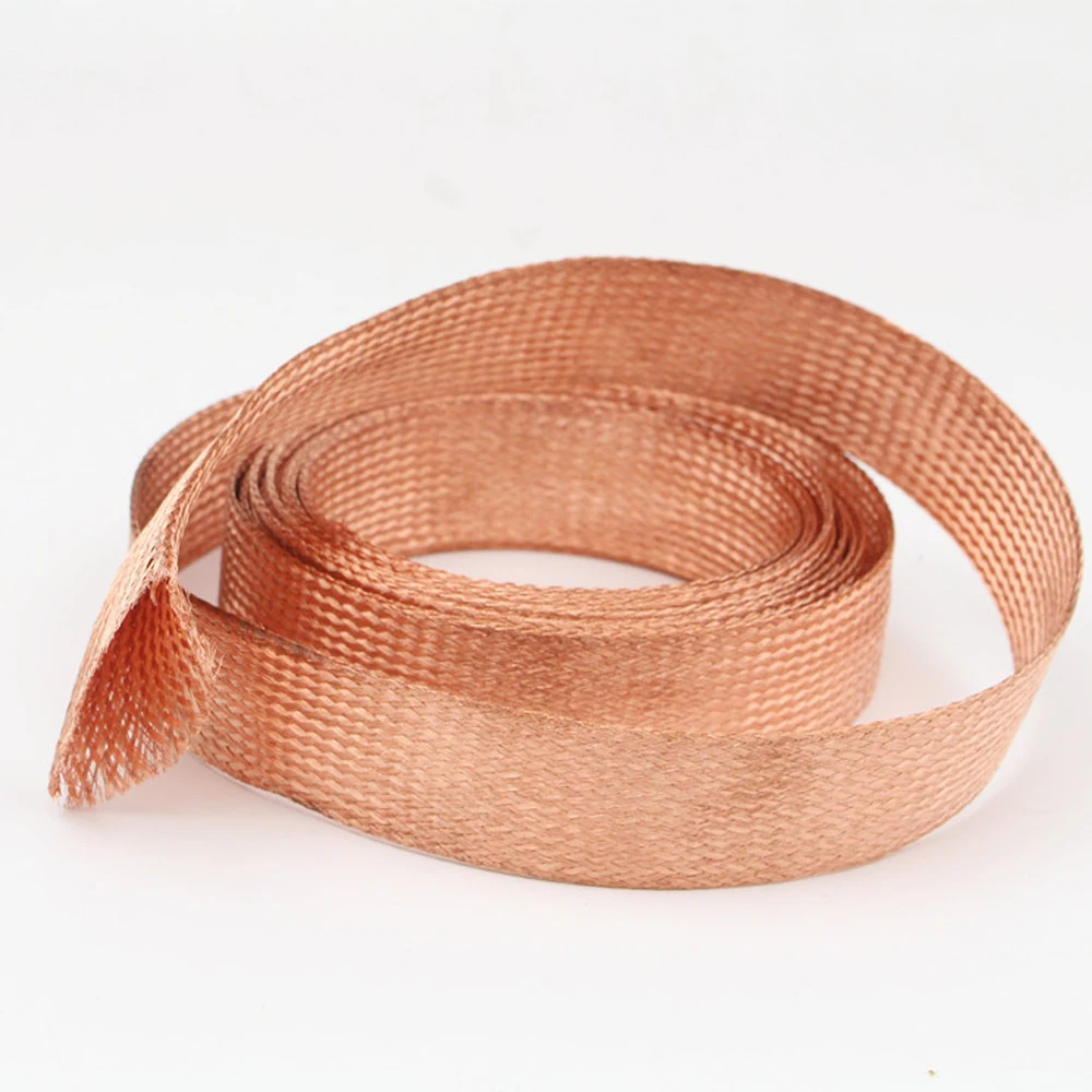 Hi-end Pure Copper Braided Sleeve 4 - 28 mm Expandable Metal Sheath Screening HiFi Audio Cable Shielded Net