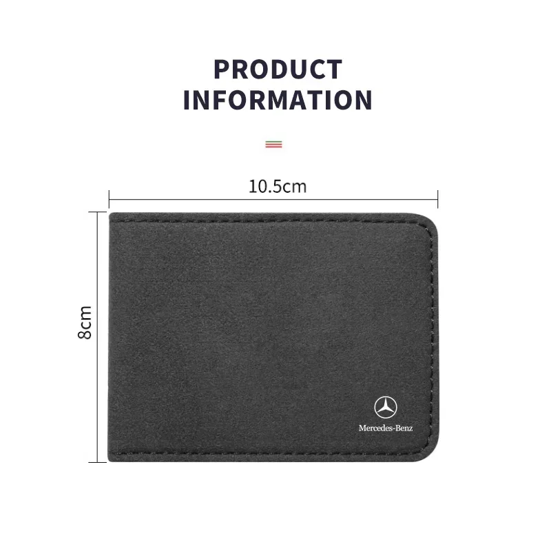 For Mercedes-Benz AMG Car Logo Driving License Bag Card Credit Holder Purse for MERCEDES BENZ W203 W204 W205 W209 W210 W211 W212