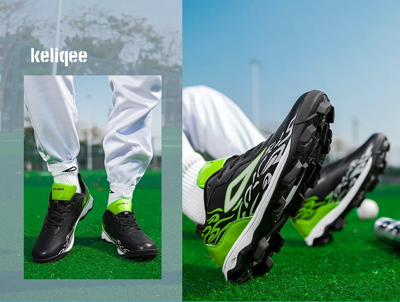 Leichte Baseball-Schuhe für Herren und Jugendliche, atmungsaktiv, rutschfest, mit Spikes, für Outdoor-Training und Wettkämpfe – Detail 15