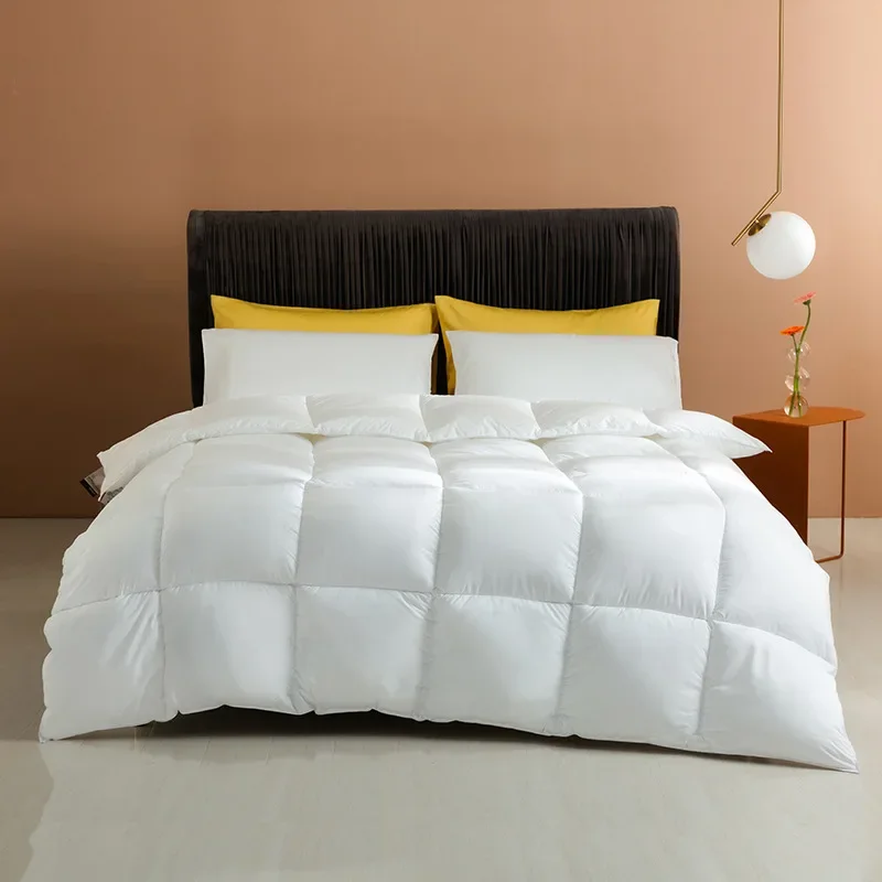 

New thickened warm down duvet, hotel all-season universal quilt, household single or double skin friendly quilt