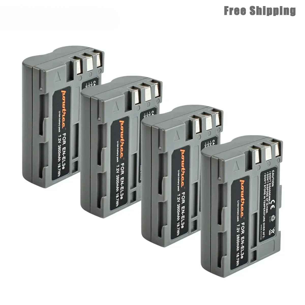 

NEW 2600mAh EN-EL3e EN EL3e EL3a ENEL3e Digital Camera Battery for Nikon D300S D300 D100 D200 D700 D70S D80 D90 D50 L50