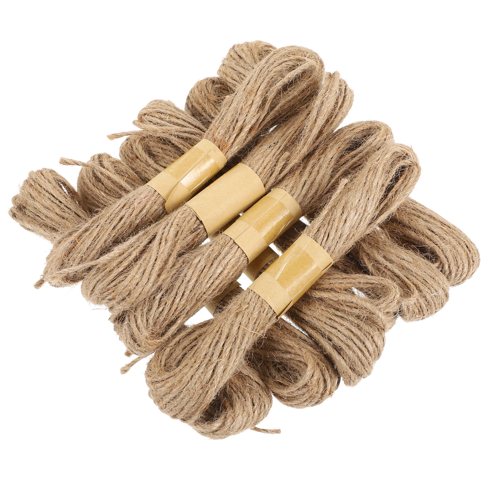 

10pcs 10m Jute Set Vintage Christmas Decor Photo Christmas Tag Rope Wall Rope Gift Packaging Ribbon Holiday Craft