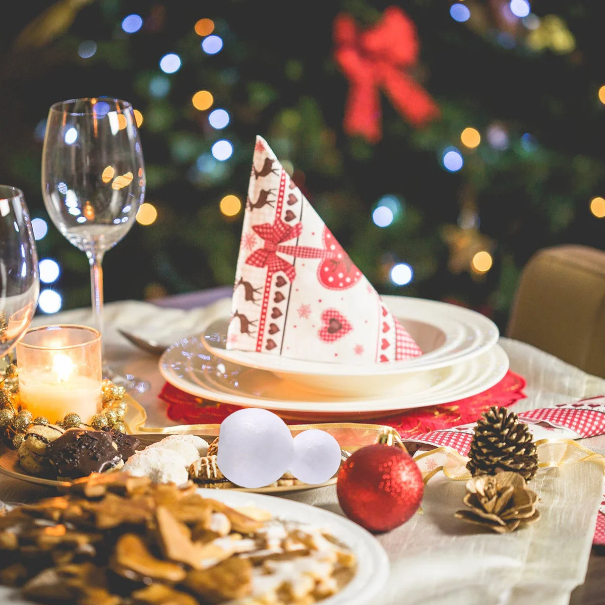 

5Pcs Snowman DIY Kit Premium Ornaments 15Cm White Festive Craft for Holiday Home Decor Tabletop Decoration Xmas Activity