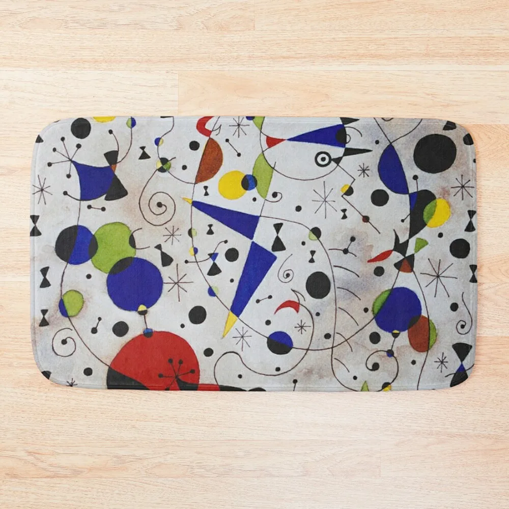 

Joan Miro Cat Encircled by the Flight of a Bird Bath Mat Absorbent Rug Toilet Accessories Bathroom Mat