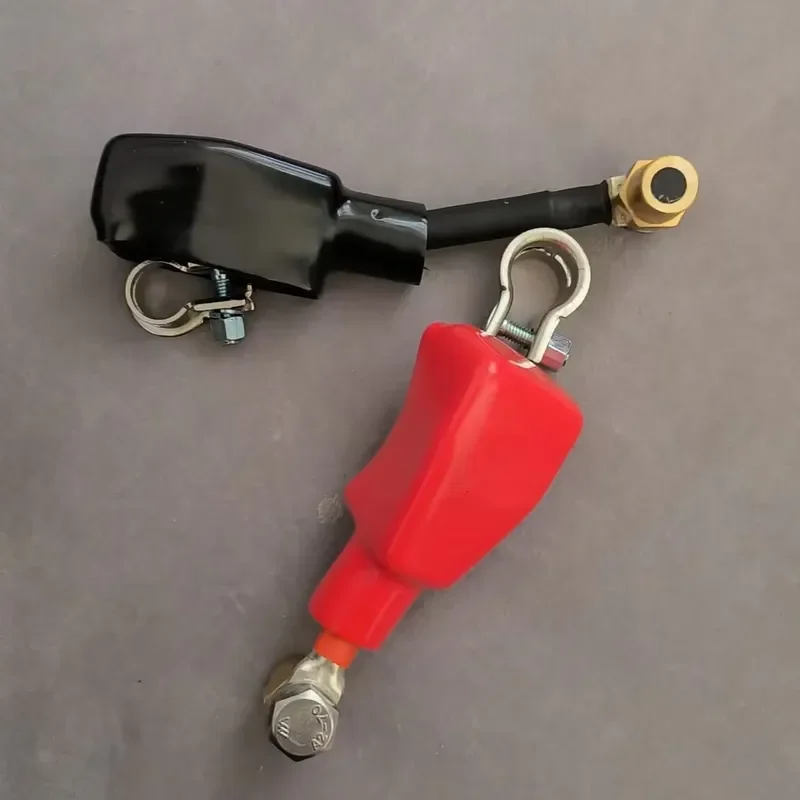 for Truck Power Cord Adapter 35mm2 Battery Extension Cable Positive Negative Leads 10cm with Modified 8cm Terminal Heads