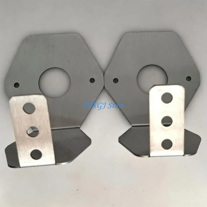 

37JE Rustproof Metal Brackets Support With Pre Drilled Holes For Mounting Circular LED Lights On Vehicles Or Trailers 1 Pair