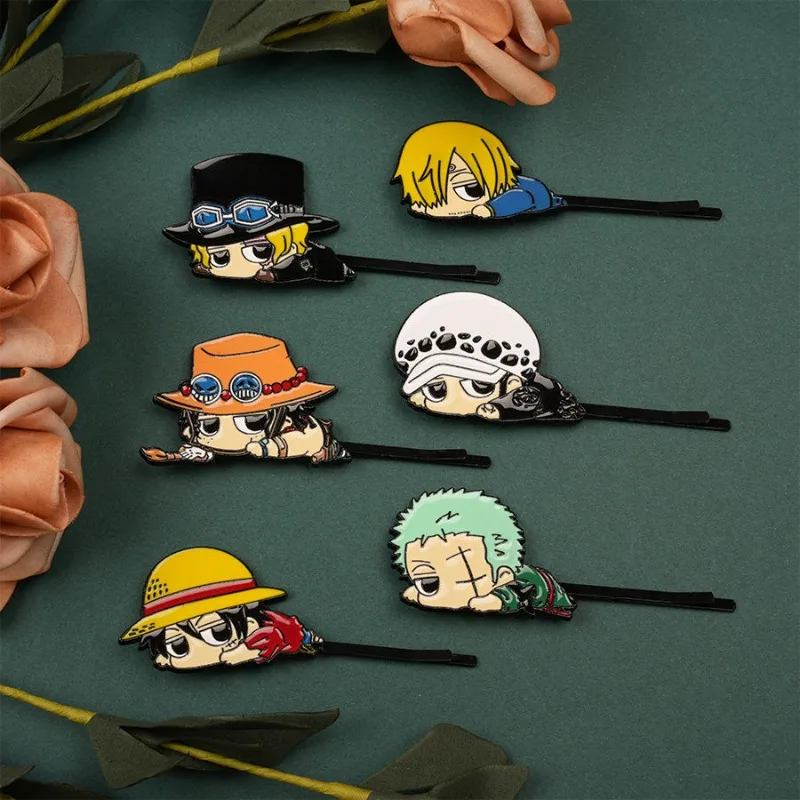 Цельная обезьяна-D-Luffy Roronoa Zoro, милая заколка для волос с героями мультфильмов, хорошая цена, модная индивидуальная заколка для челки, аксессуары для волос, подарки