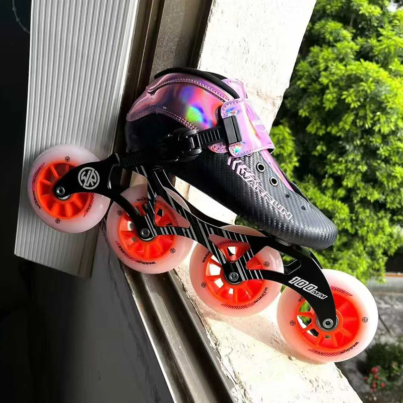 New Arrival Promotion Professional Carbon Fiber Junior Speed Inline Roller Skate Frame 3 Wheels 4 Wheels 110mm Stock Available - Image 3