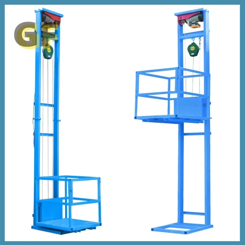 Small electric hydraulic lift warehouse home cargo elevator lift