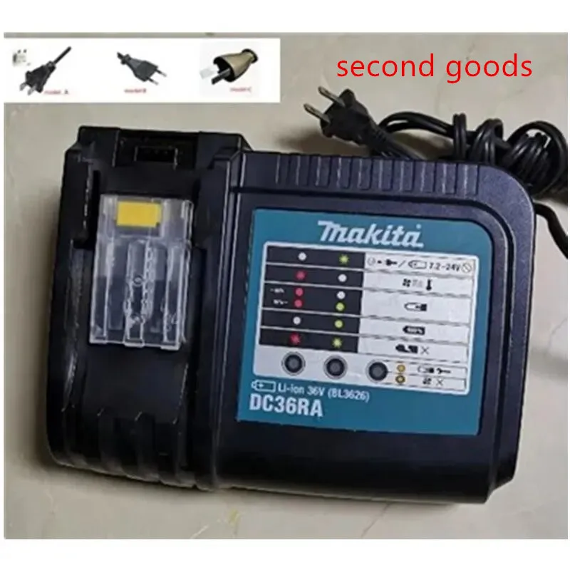 Makita Dc36ra Carregador de Bateria 36v 220240v Usado segundo Bl3626 Bl3622 Dml533 Dlm532 Dlm462 Dlm380 Dup361 Dup362