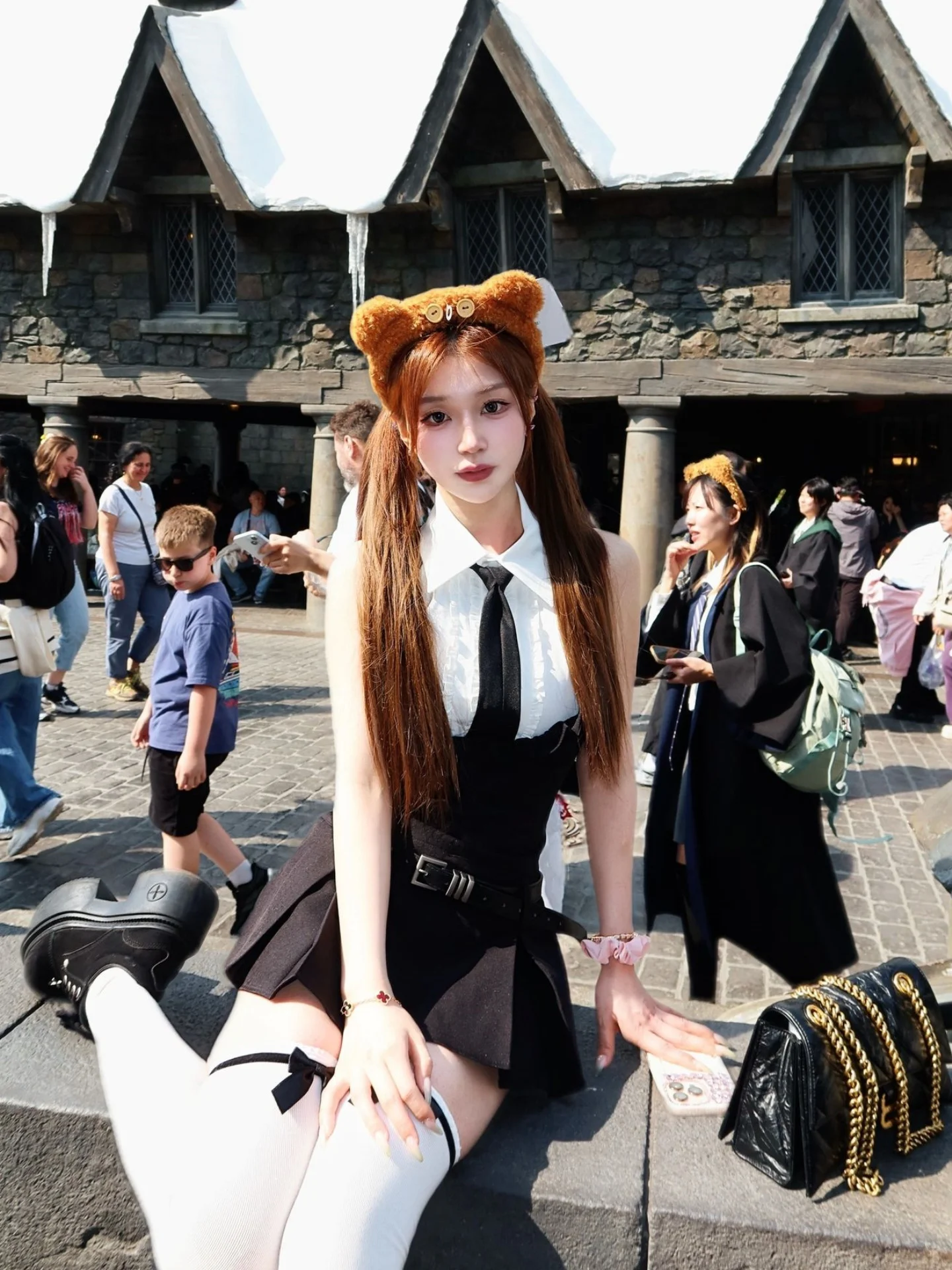 

American Style Pure Desire Spicy Girl School Uniform Vest Shirt Summer JK Uniform Overalls Dress Two-Piece Set High Waist Shorts