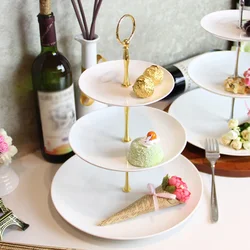 1PCS Cake Stand Handle Fitting 2/3 Layers Wedding Cake Plate Stand Dessert Fruits Vegetable Placed Tool Party Cupcake Stand