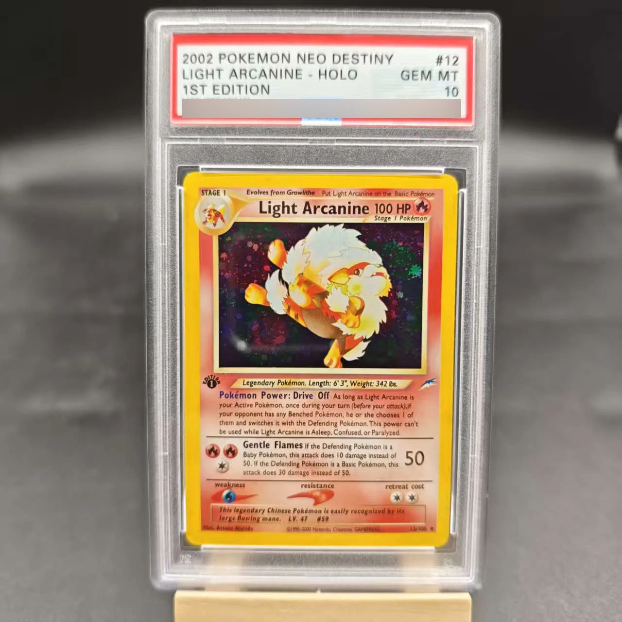 PTCG 1St Dragonite Espeon carte de note anglaise tyranitar arcanine typhlosion bricolage copie Version classique Anime Collection carte jouet