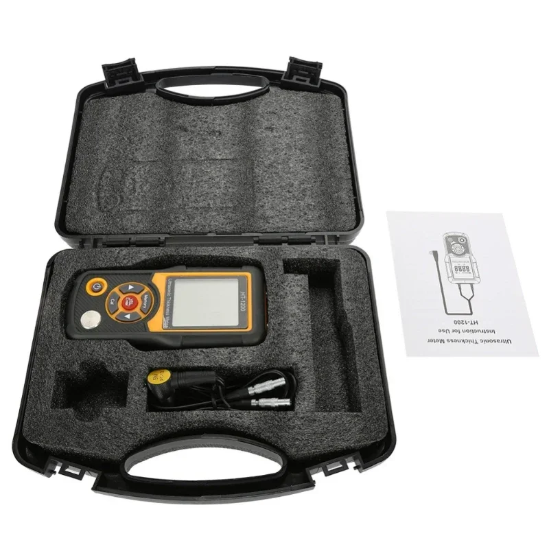 HTI HT-1200 Coating Ultrasonic Thickness Meter 2.2~225mm Range Ultrasonic Coating Gauge Sonigauge