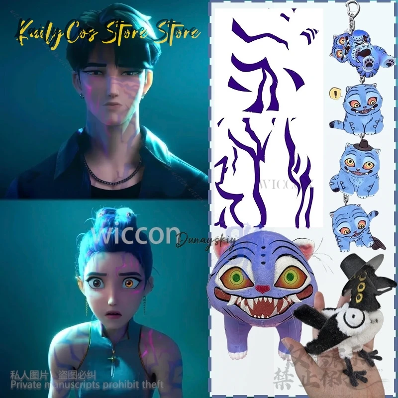 

Jinu Rumi HUNTRIX Sajaboy Anime Movie Kpop Demon Cosplay For Rujinu Tattoos Kawaii Furry Props For Halloween Christmas Gifts Cos