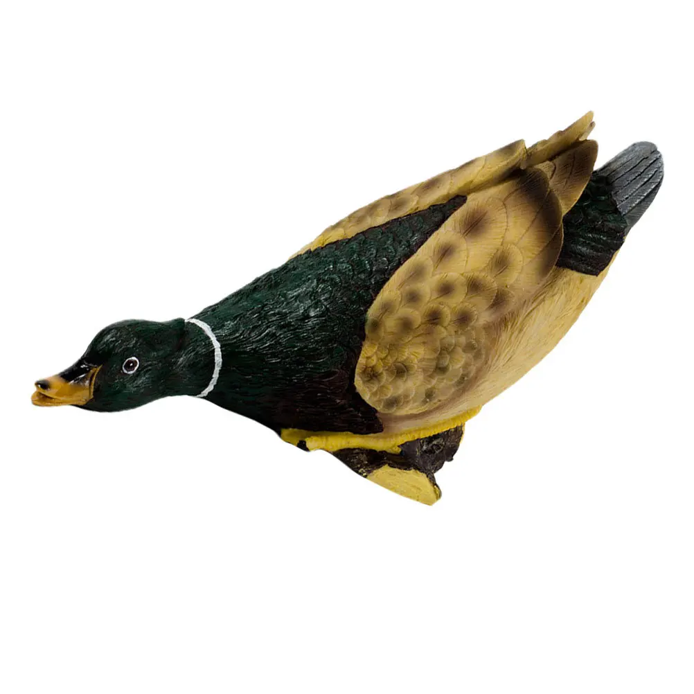 

1 шт., украшение из смолы в виде утки, креативное украшение для пруда, фестивальное украшение для сада, пасторальные поделки из смолы, пейзажные поделки