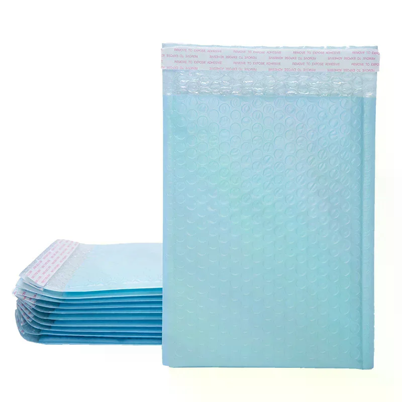 10pcs Light Blue Bubble Mailers Padded Mailing Envelopes Self Seal Shipping Bags for Small Business Bubble Bag