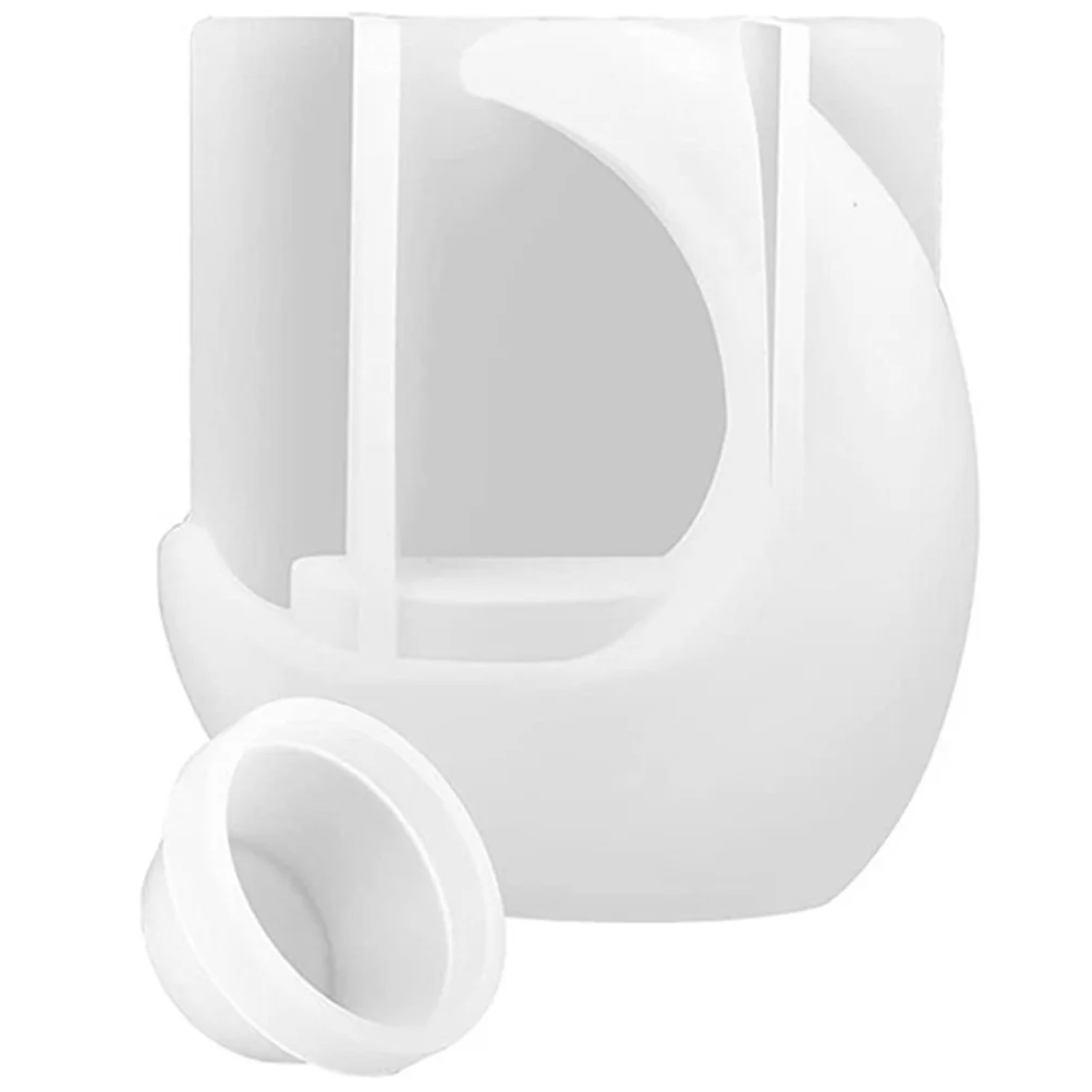 

Moon Shape Silicone Mold for Candlestick Tealight Holder DIY Resin Casting Molds Epoxy Wax Simple Shape Handmade Crafts