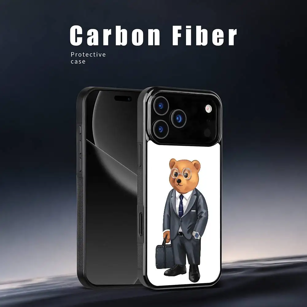 

Fashion Baron F-Filou Bear Phone Case For iPhone 17 16 15 14 13 12 11 Pro Xs Max Mini Plus Celulares Hard Funda