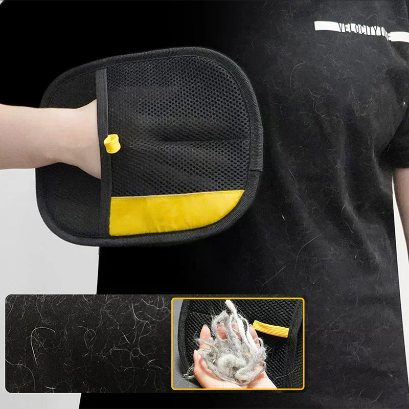 Pet Grooming Glove - Elektrostatischer Tierhaar-Entferner-Handschuh, Pflegehandschuhe für Katzen- und