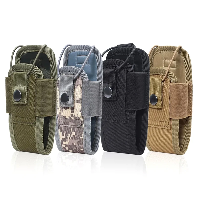 1000D Tactical Molle Radio Walkie Talkie Pouch Waist Bag Holder Pocket Portable Interphone Holster Carry Bag For Hunting Camping