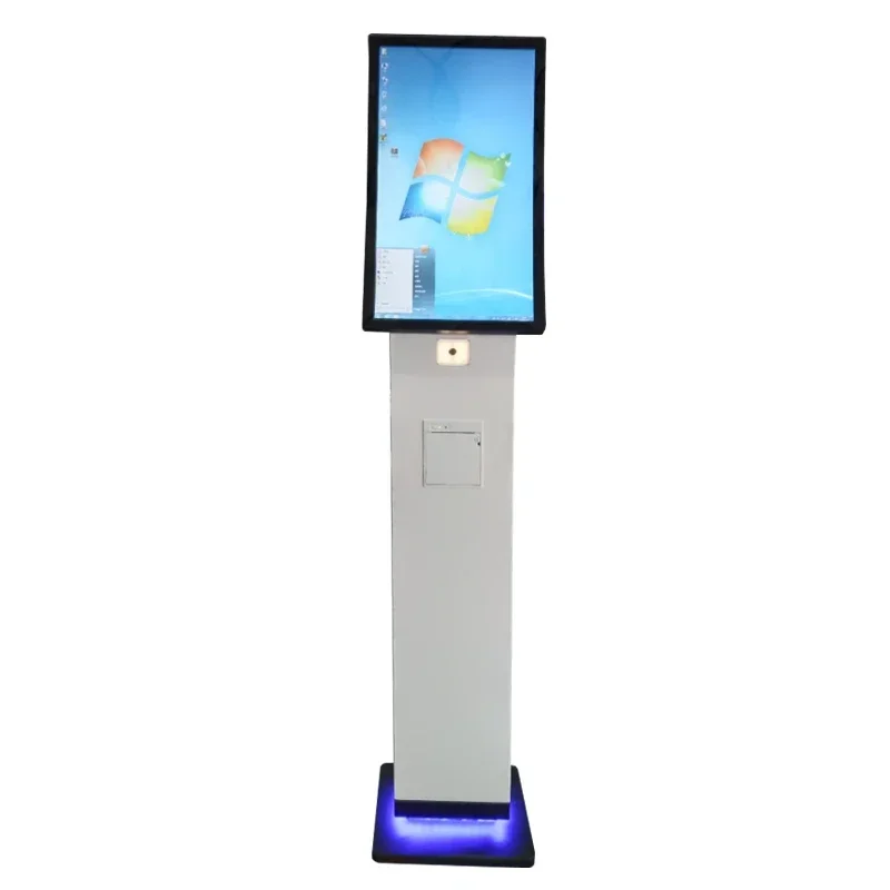 

Curved Touch Screen Restaurant/Hotel/Bank Self Service Kiosk Ordering Kiosk with thermal printer and QR code Payment Kiosk