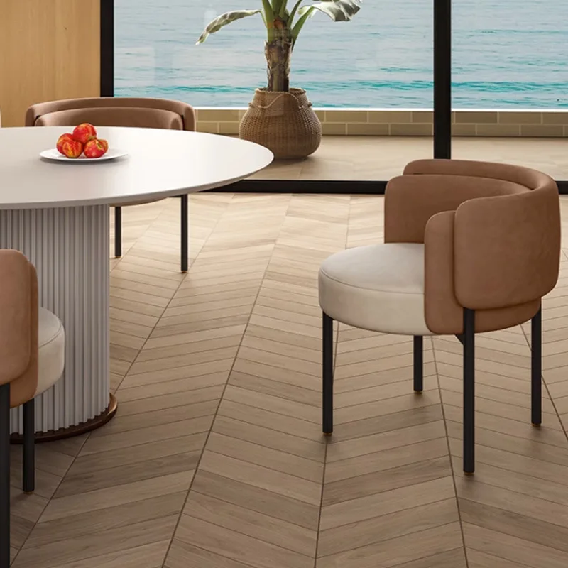 Custom Italian Light Luxury Coffee Commercial Reclining Chairs Home Living Room Furniture Dining Chair