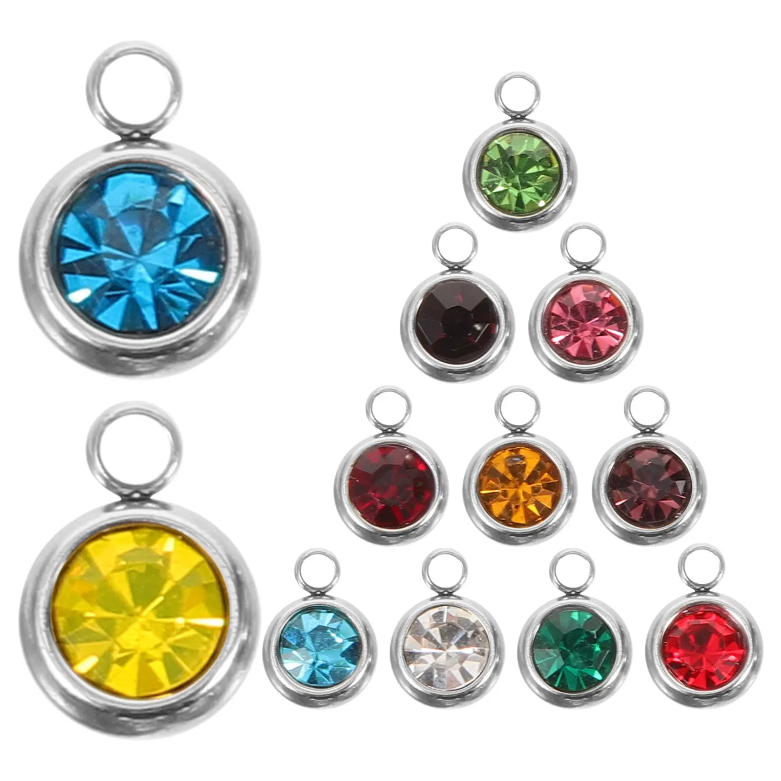 

12pcs Pendant Charms DIY Jewelry Making Jewelry Birth Stone Decor Earrings Necklace Bracelets Crafts Accessories