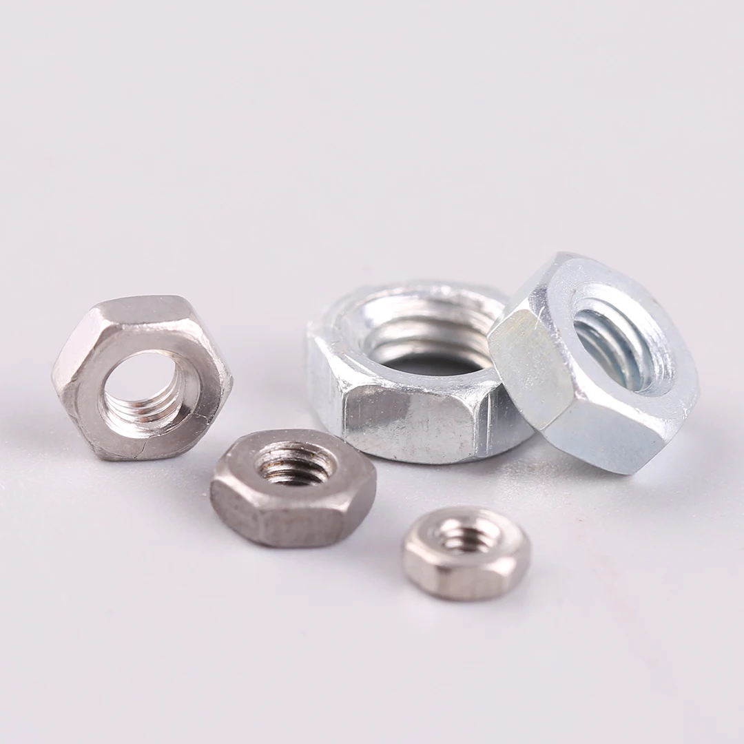 10個入り六角ナットセット M2 M2.5 M3 M4 M5 - ステンレス鋼製マッチングネジ付き六角ナット、様々な用途に対応