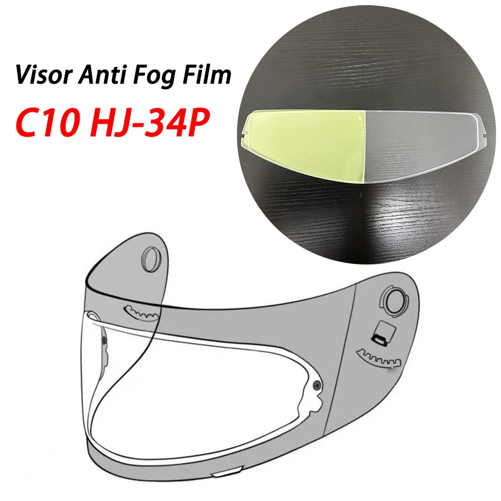 

Motorcycle Helmet Visor Anti Fog Film Fit For HJC C10 HJ-34P Anti-fog Inserts Lens