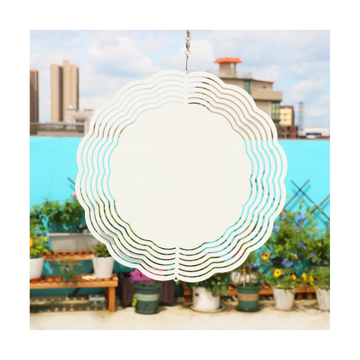 

3Pack 10 Inch Sublimation Wind Spinner Blanks 3D Wind Spinners Hanging Wind Spinner for Indoor Outdoor Garden Decoration