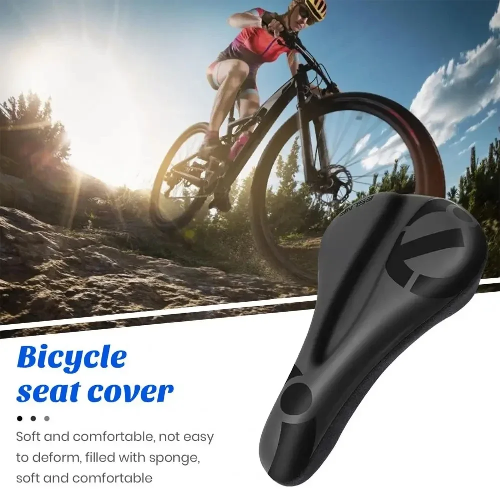 Gel Soft Bike Anti-slip Waterproof Saddle Cover Cushion Padded Sport Bicycle Outdoor Shock Absorption Padded Seat Cover