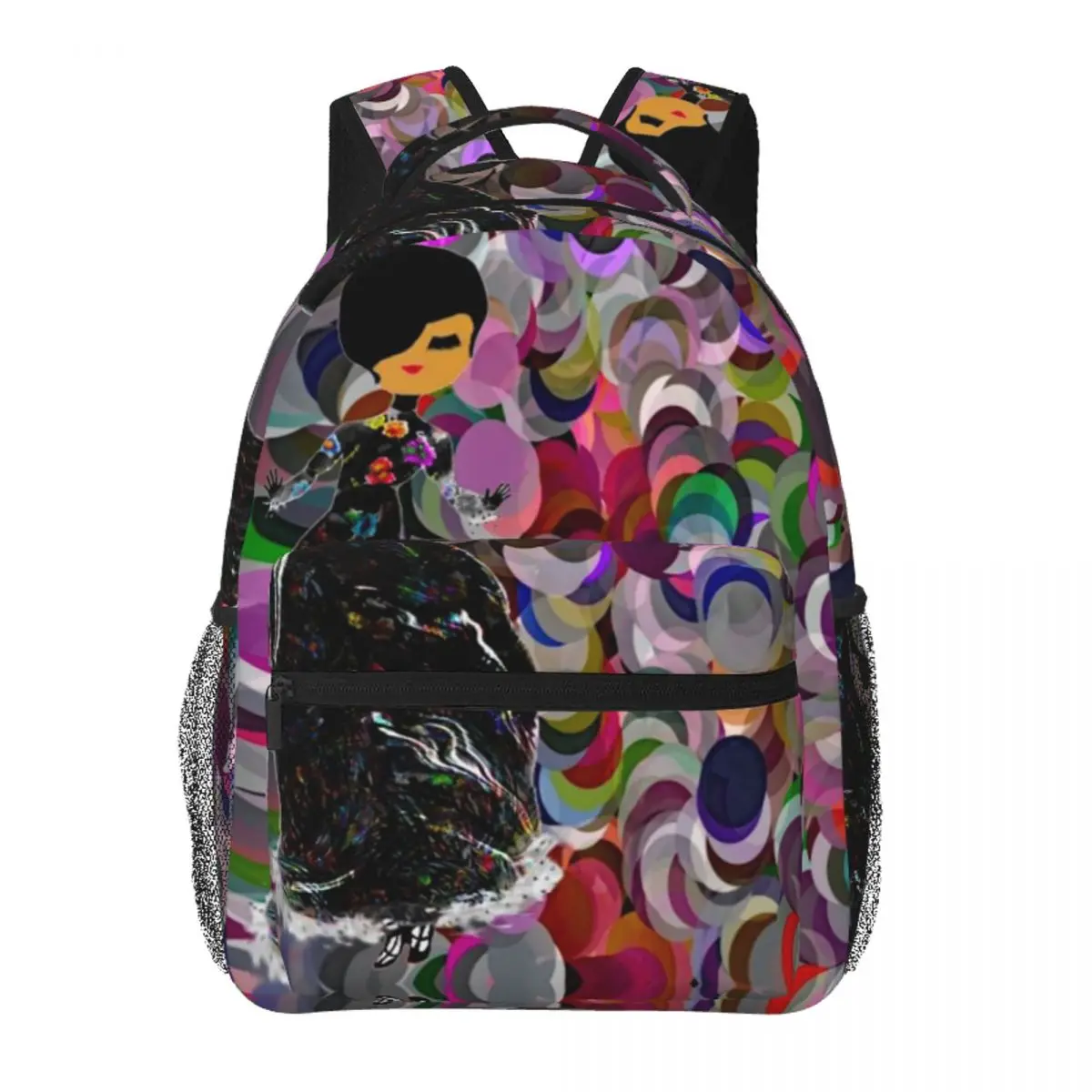 Artist Les Bibelettes Backpack Student BookBag Children School Bag Computer Shoulder Bags for Men Women