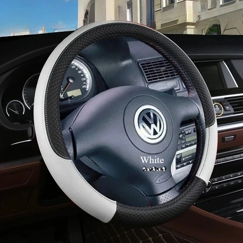 Accessories Car Steering Wheel Cover for Volkswagen VW Golf 4 MK4 IV9 Colors PU Leather Non-slip Auto