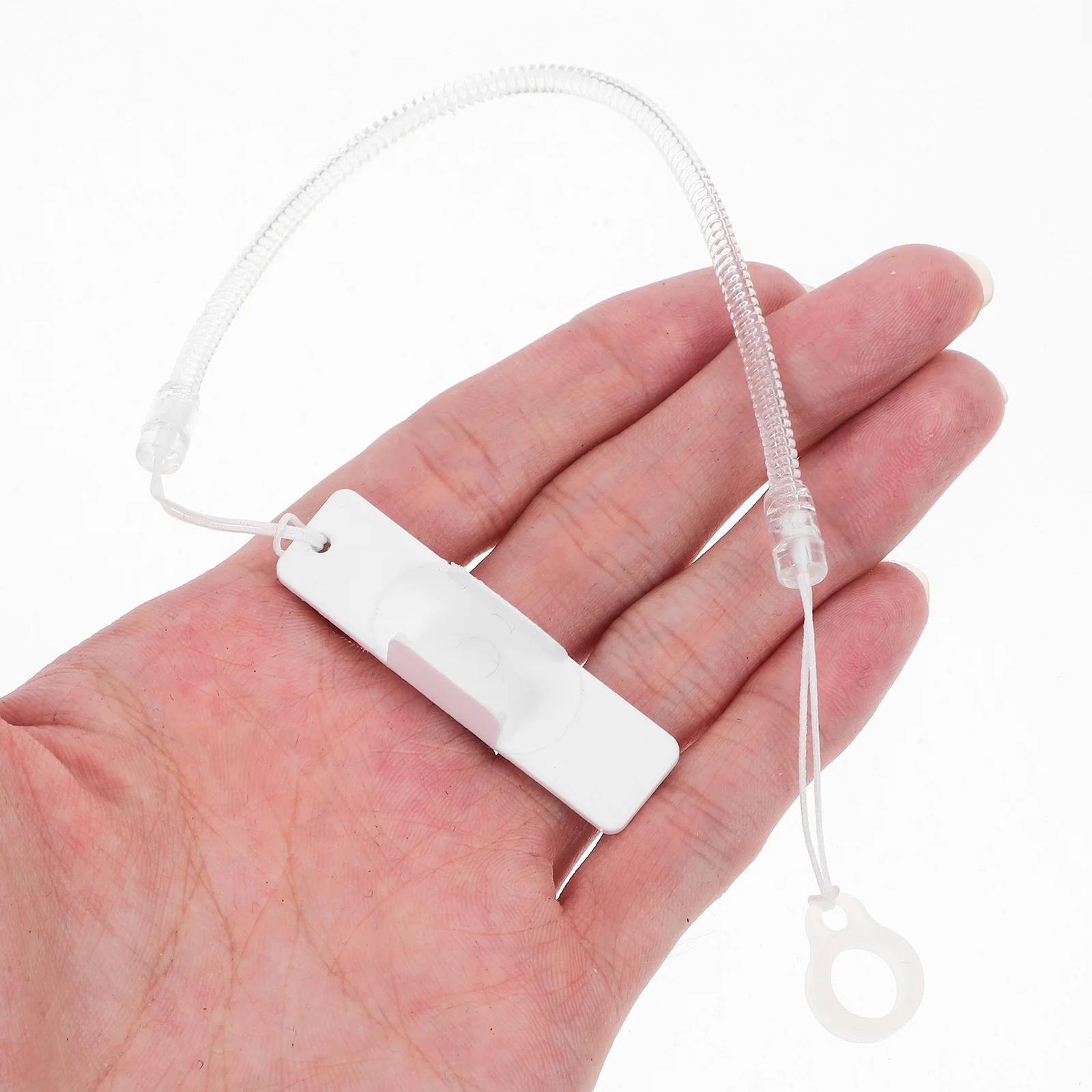 2Pcs Retractable Pen Leash Spring Rope with Strong Adhesive Base for Stylus Signature Pen Holder Anti-Lost Tether for Tablet