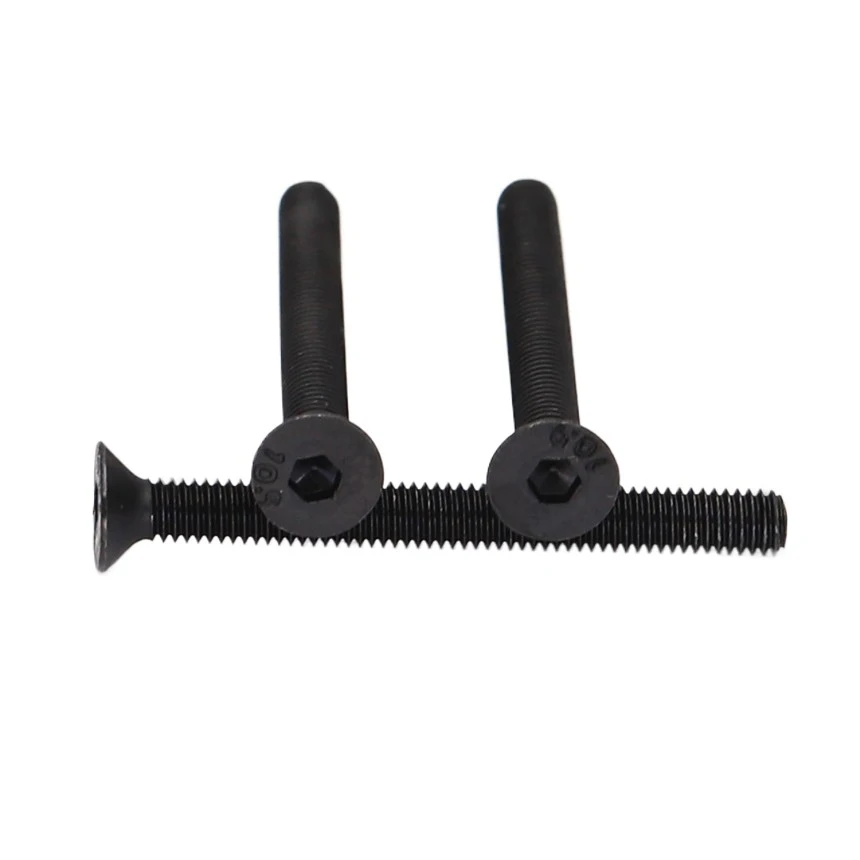 M3 M4*4/5/6/8/10/15/20/25/30/40-50 Black 10.9 Grade Steel DIN7991 Hexagon Socket Flat CSK Countersunk Allen Key Head Screw Bolt