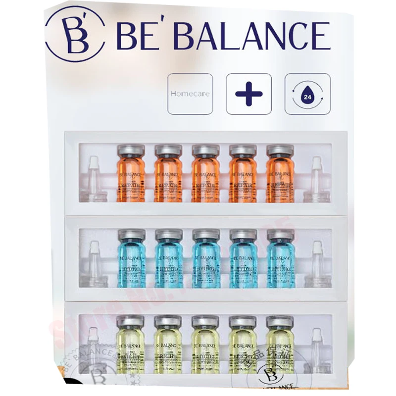 5 Vials 10ml Korean Hyaluronic Acid Ampoule Serum Facial Repair Essence For Moisturizing Anti-Aging Wrinkle Skin Care