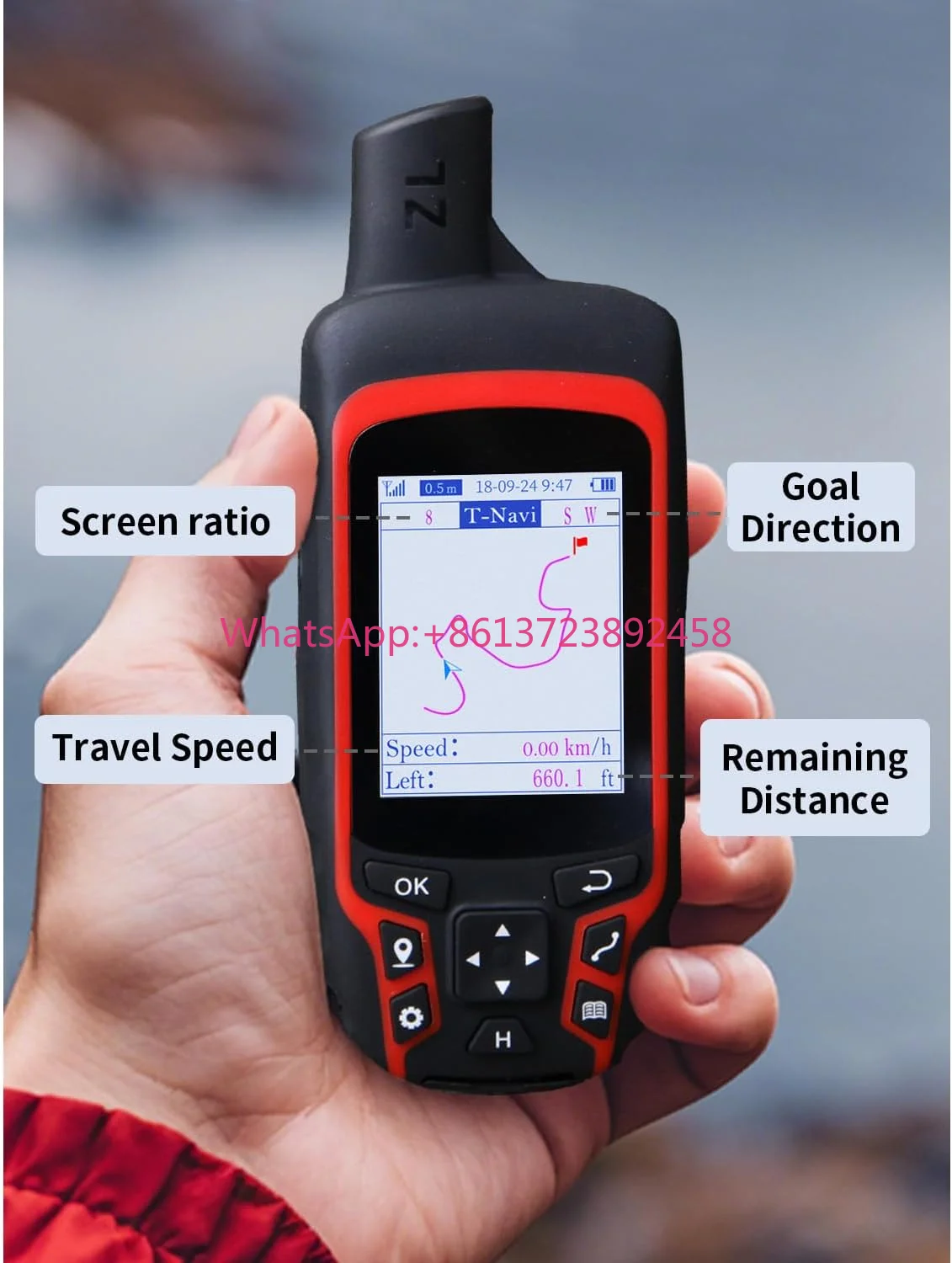 A6 Handheld GPS Navigator with Coordinate Recording and Track Logging China Gps Handheld for Outdoor Navigation