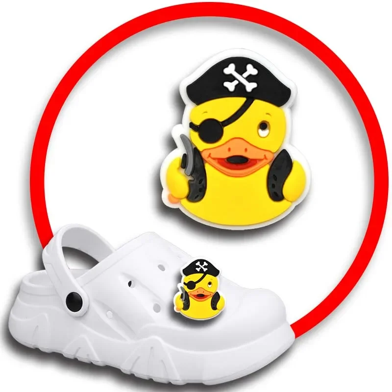 Ente Schuh Charms für Krokodile Sandalen Frauen verstopft Stifte Schuh dekorationen Zubehör Männer Abzeichen Jungen Mädchen Kinder Schuhe Zubehör